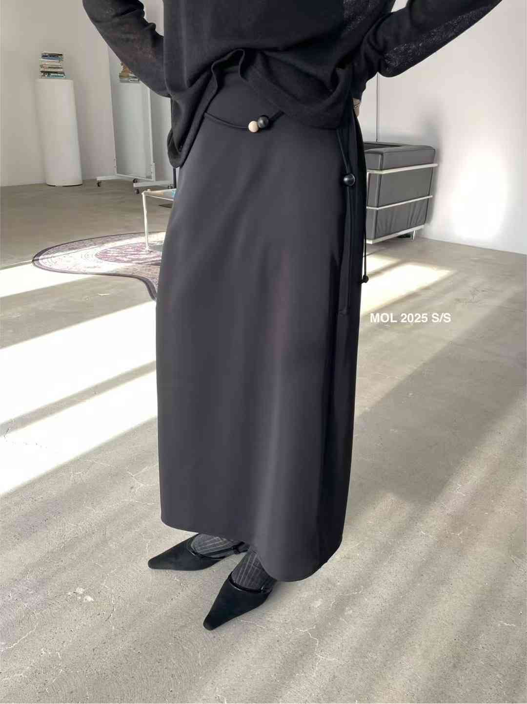 MOL韓國直郵㊣東大門實拍女裝新品25春夏時尚人氣休閑推薦長裙MOL長裙