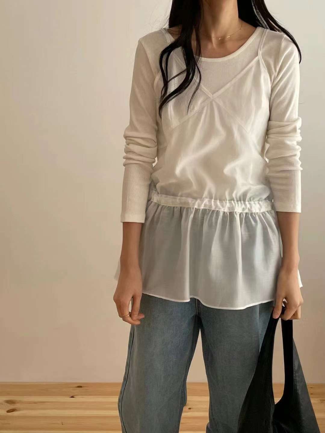 SOMETHINGELSE直郵韓國代購㊣女裝新款休閑連衣裙不含內搭天絲SOMETHINGELSE連衣裙