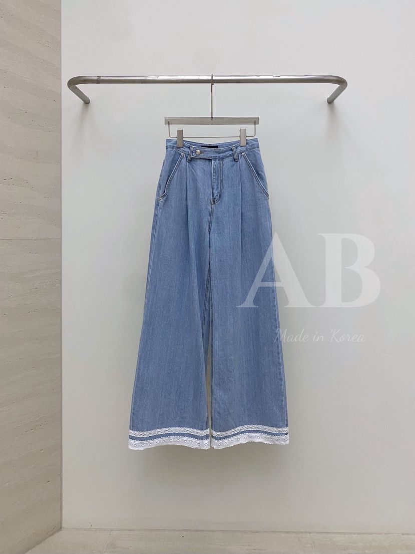 AB韓國㊣直郵東大門代購女裝新品熱賣時尚25春夏人氣牛仔褲AB牛仔褲