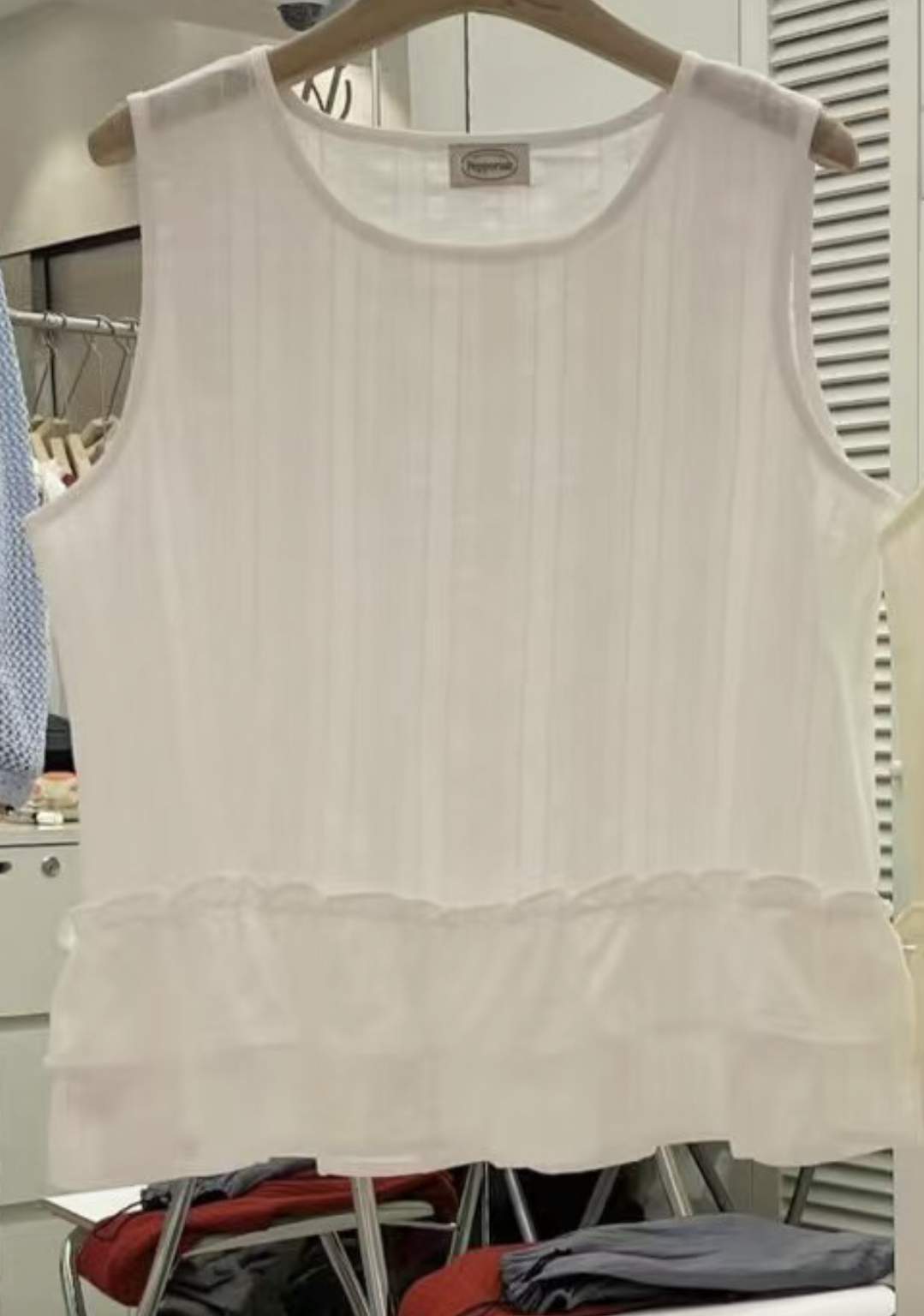PEPPER 페페韓國㊣直郵東大門代購女裝新品熱賣休閑吊帶背心PEPPER-OT吊帶/背心