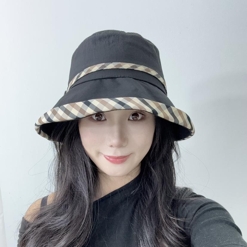 THE HAT-P韓國㊣直郵東大門代購女裝新款時尚帽子格紋雙面THE HAT帽子