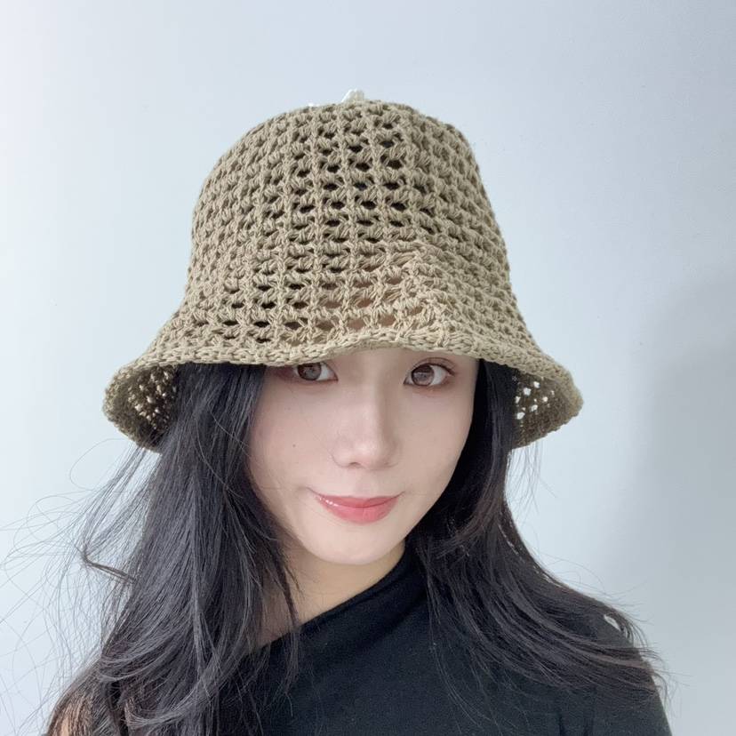 THE HAT-P韓國㊣直郵東大門代購女裝新品25春夏帽子漁夫帽蕾絲THE HAT帽子