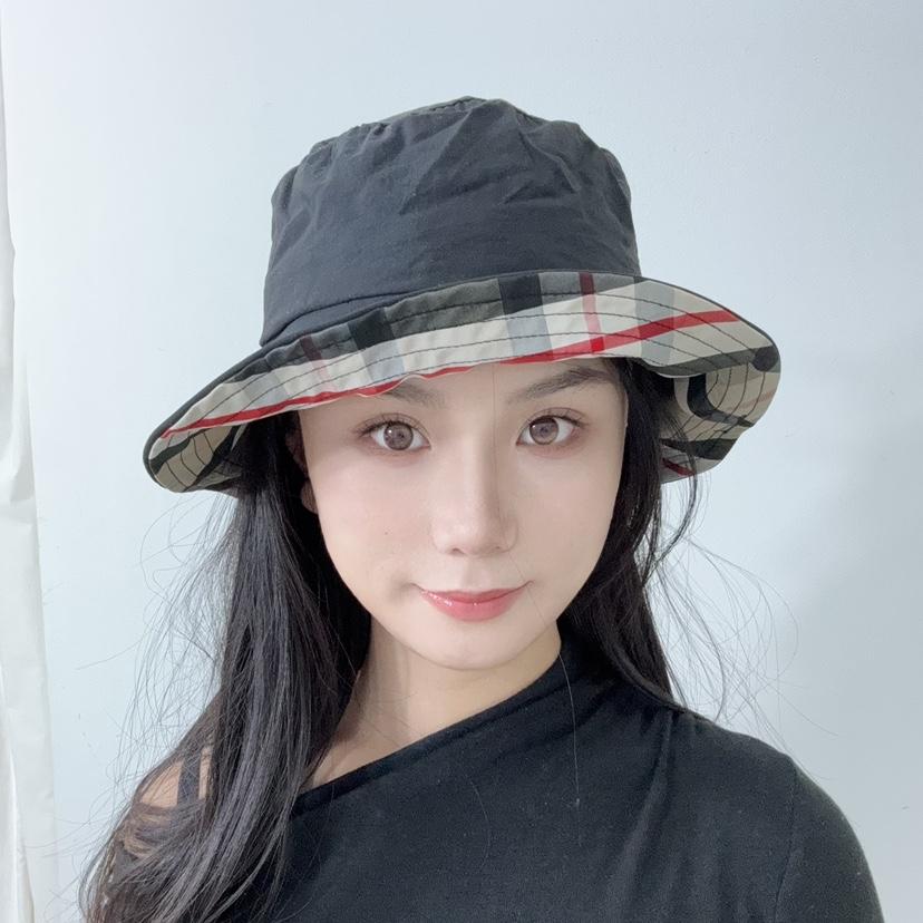 THE HAT-P直郵韓國代購㊣女裝新品人氣時尚休閑帽子格紋雙面THE HAT帽子