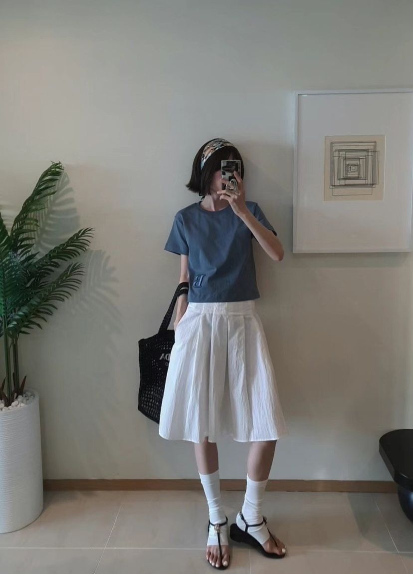 GENTLE B韓國㊣直郵東大門代購女裝新款人氣25春夏半身裙中短裙GENTLE B半身裙/中短裙