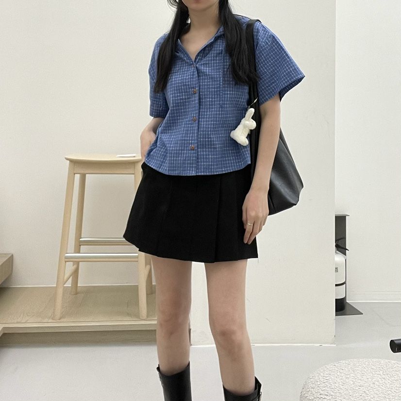 ALLVIBE韓國直郵㊣東大門實拍女裝新品推薦熱賣25春夏襯衫蕾絲衫ALLVIBE襯衫/蕾絲衫
