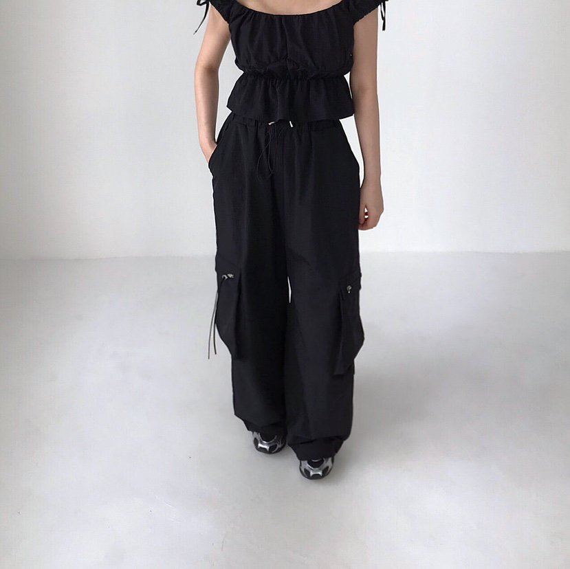 2TWO MOON直郵韓國代購㊣女裝新款休閑時尚熱賣休閑褲口袋2TWO MOON休閑褲