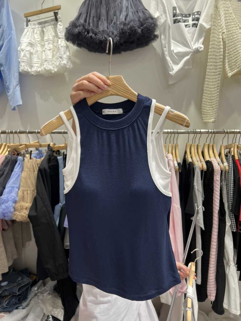 SOLAR韓國㊣直郵東大門代購女裝新品時尚推薦休閑熱賣吊帶背心SOLAR吊帶/背心
