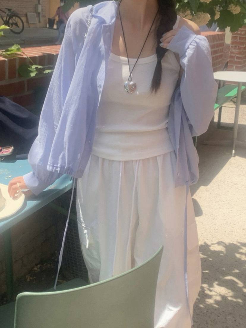 WOOD韓國直郵㊣女裝新款推薦人氣熱賣時尚襯衫蕾絲衫連帽衫WOOD襯衫/蕾絲衫