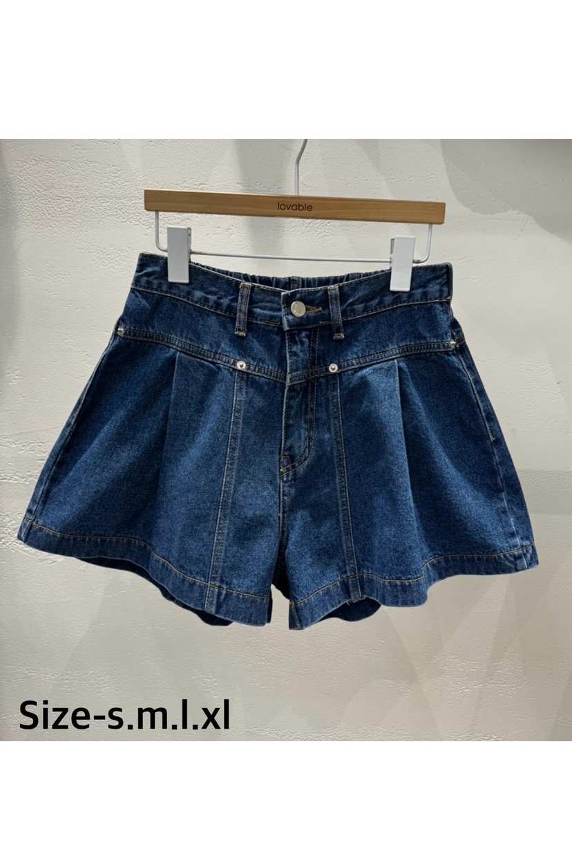 LOVABLE直郵韓國代購㊣女裝新品人氣推薦休閑時尚熱賣短褲褶皺LOVABLE短褲