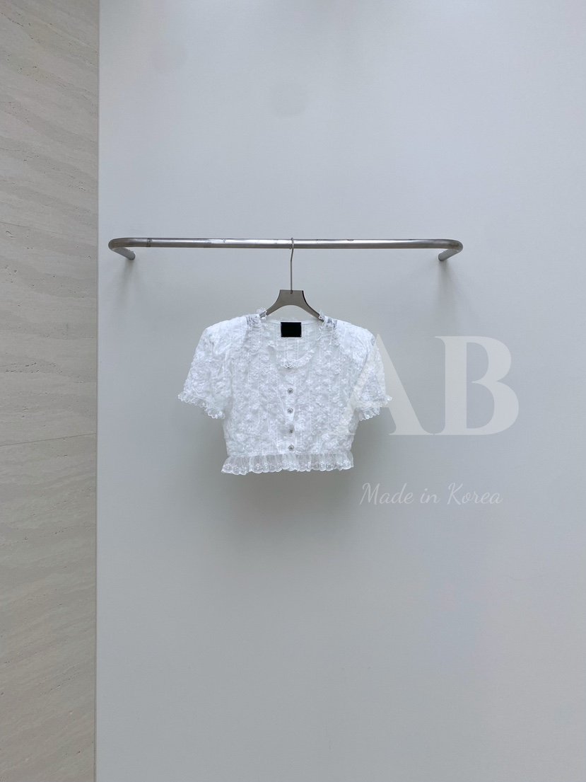 AB韓國㊣直郵東大門代購女裝新品熱賣25春夏人氣襯衫蕾絲衫AB襯衫/蕾絲衫