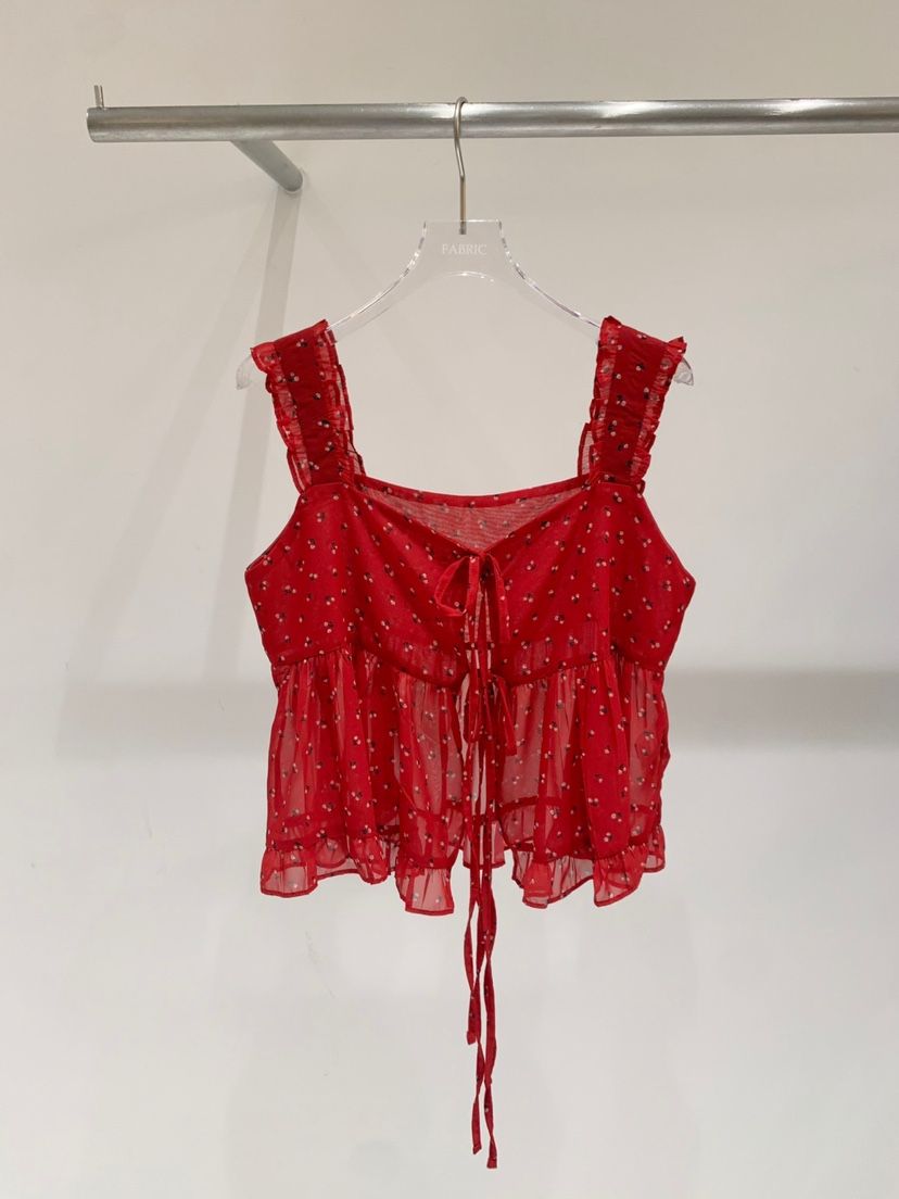 FABRIC韓國直郵㊣東大門實拍女裝新品休閑時尚熱賣吊帶背心FABRIC吊帶/背心