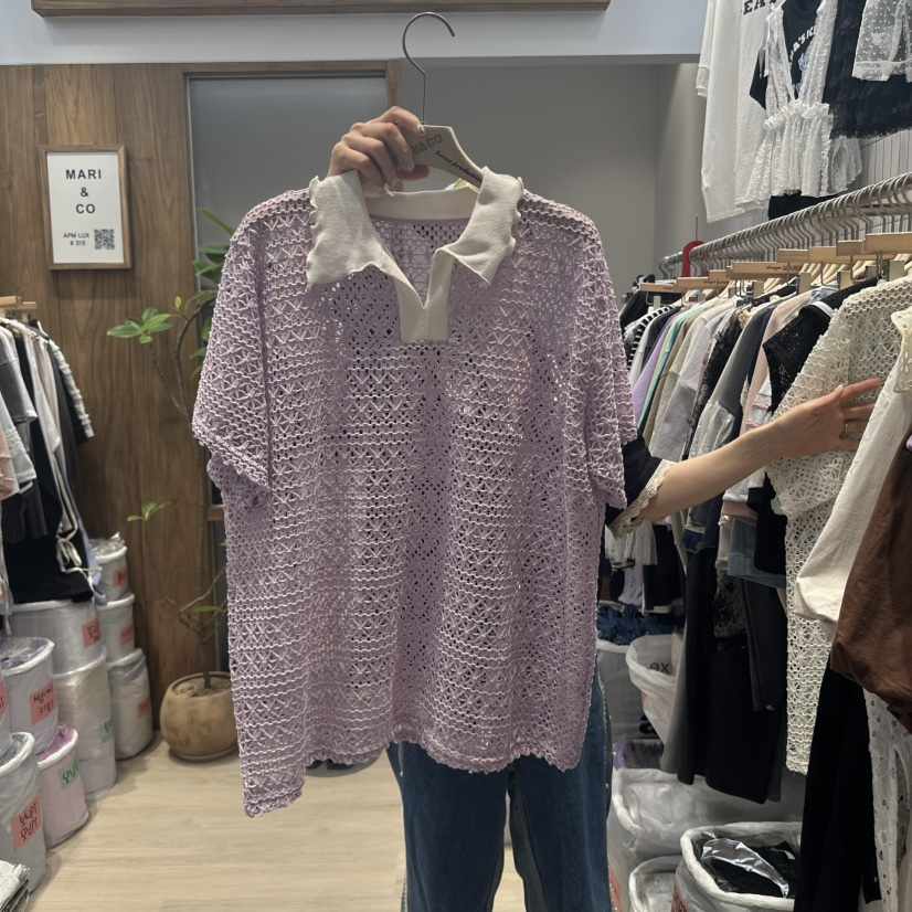 MARI CO韓國直郵㊣女裝新品熱賣25春夏人氣推薦襯衫蕾絲衫MARI CO襯衫/蕾絲衫