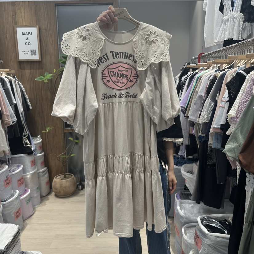 MARI CO韓國直郵㊣東大門實拍女裝新品休閑時尚25春夏連衣裙MARI CO連衣裙