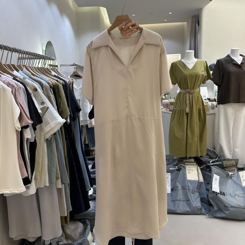 MATIERE韓國㊣直郵東大門代購女裝新品人氣25春夏連衣裙含腰繩MATIERE連衣裙