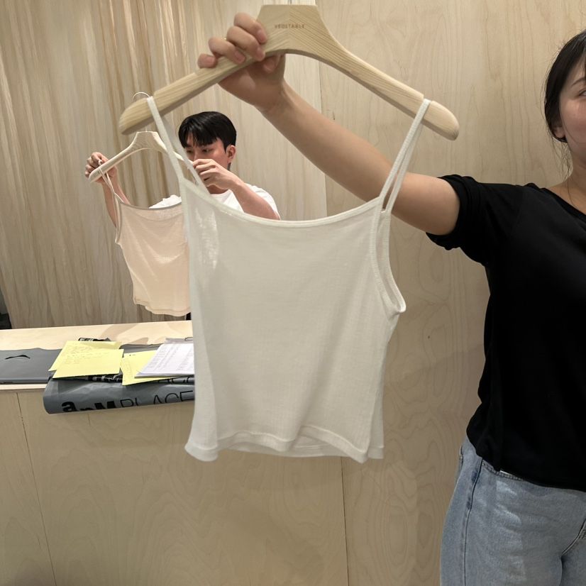 VEGETABLE韓國㊣直郵東大門代購女裝新品熱賣25春夏吊帶背心VEGETABLE吊帶/背心