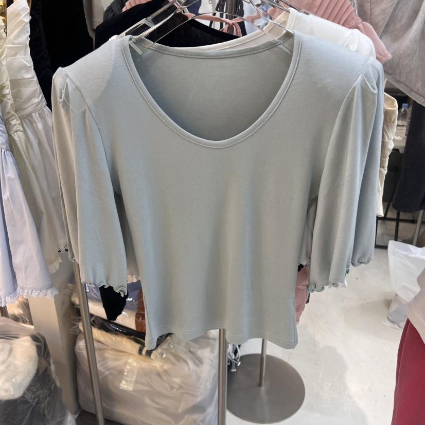 BLACK BIJOU韓國㊣直郵東大門代購女裝新品25春夏時尚推薦T恤BLACK BIJOUT恤