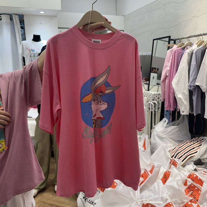 DE LINE韓國直郵㊣女裝新品人氣時尚熱賣25春夏休閑推薦T恤DE LINET恤