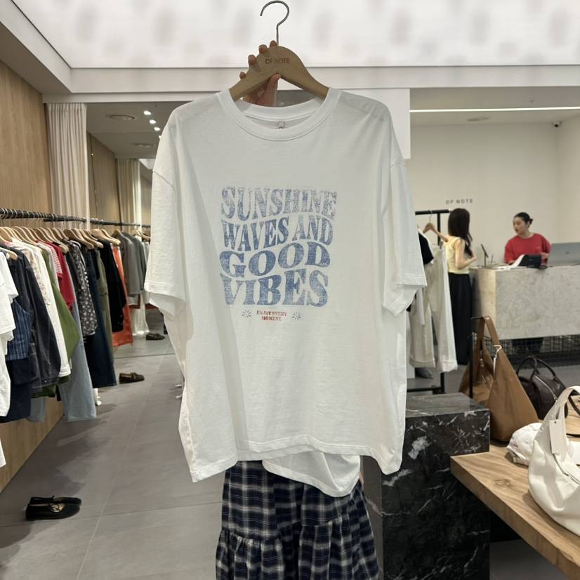 STAYFELT/OF NOTE韓國㊣直郵東大門代購女裝新款時尚休閑T恤OF NOTE/STAYFELTT恤