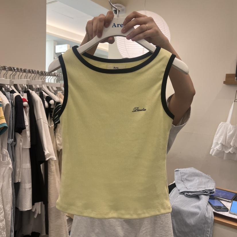 ARE韓國直郵㊣女裝新品時尚人氣休閑推薦熱賣25春夏吊帶背心ARE YOU/ARE吊帶/背心