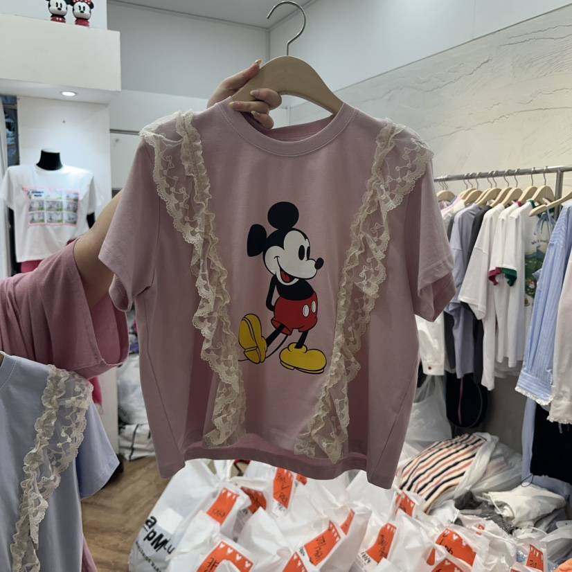 DE LINE直郵韓國代購㊣女裝新品時尚25春夏人氣推薦熱賣T恤DE LINET恤