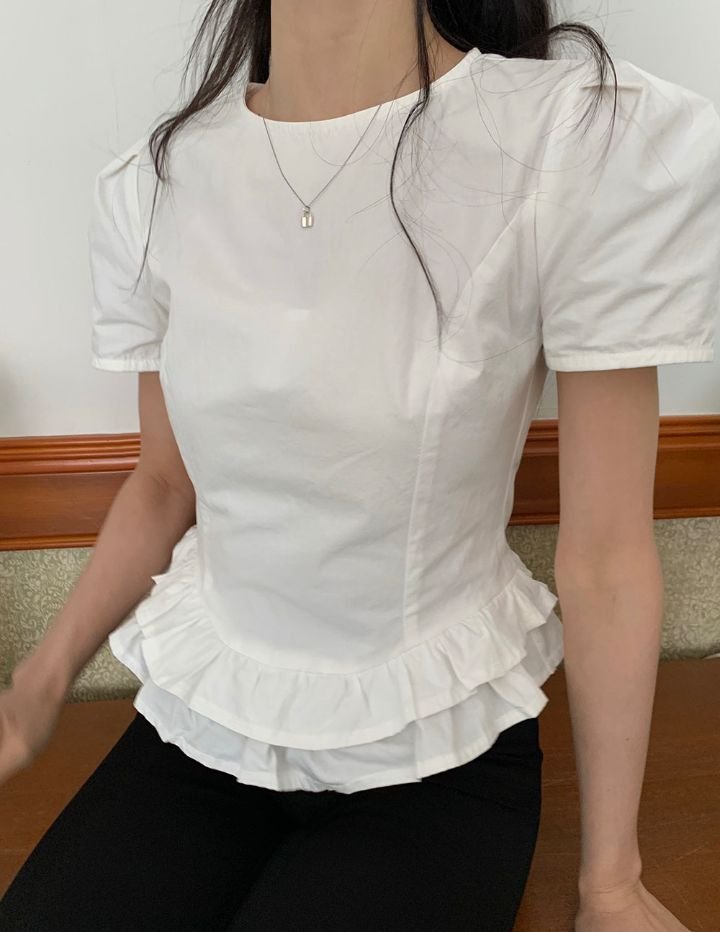 STAY HERE韓國㊣直郵東大門代購女裝新款熱賣25春夏襯衫蕾絲衫STAY HERE襯衫/蕾絲衫
