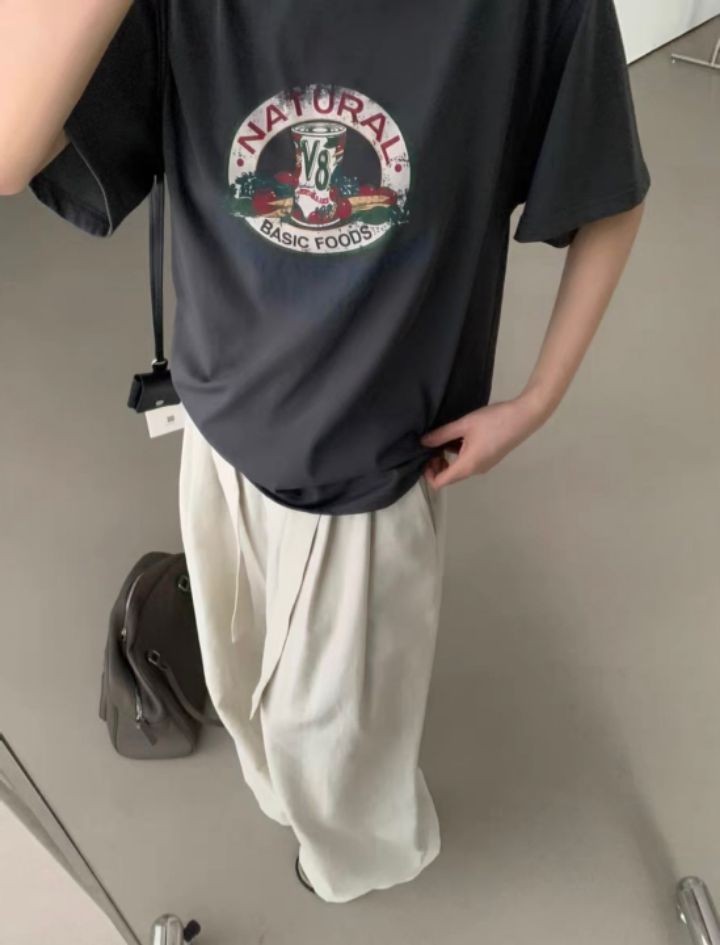 STAY HERE韓國㊣直郵東大門代購女裝新品熱賣人氣時尚25春夏T恤STAY HERET恤