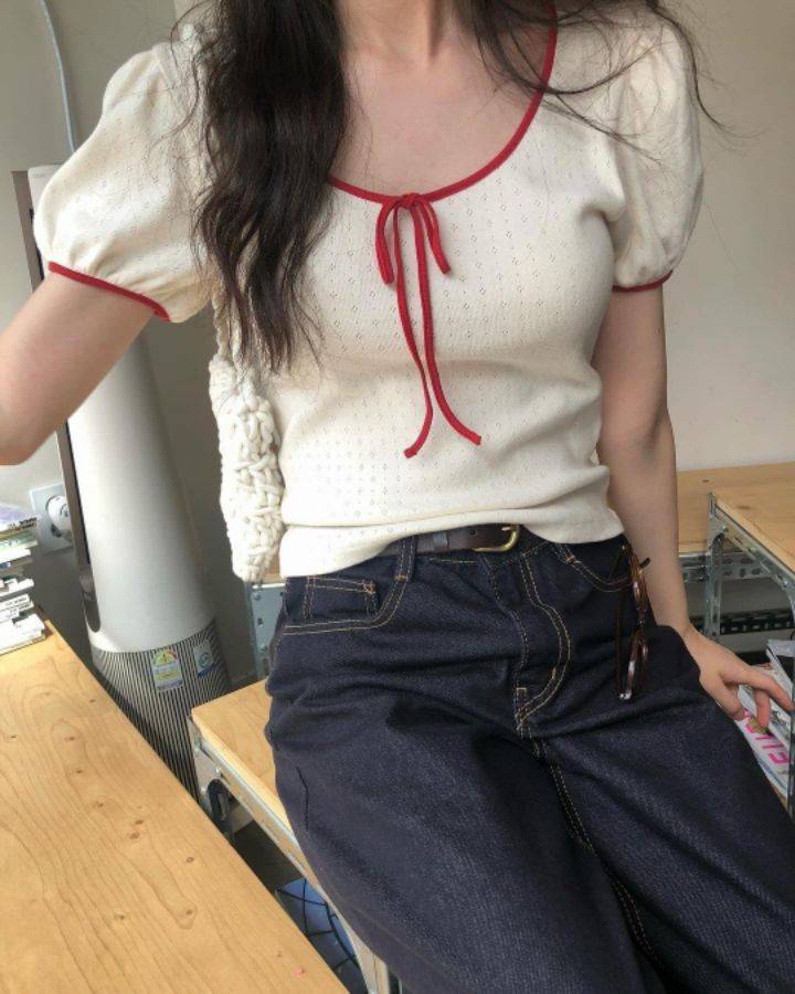 STAY HERE韓國㊣直郵東大門代購女裝新品熱賣25春夏針織衫STAY HERE針織衫