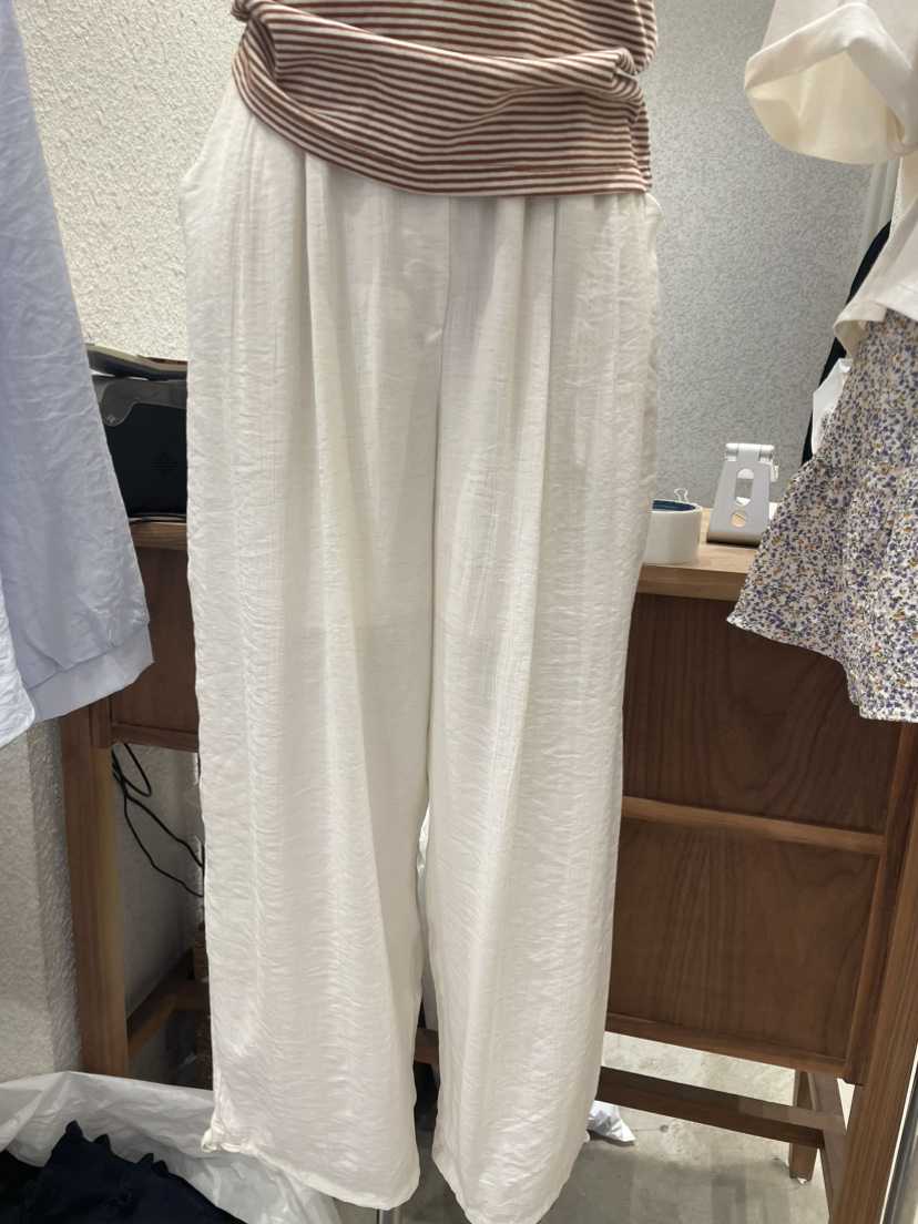BABEL直郵韓國代購㊣女裝新品25春夏熱賣休閑推薦休閑褲亞麻布BABEL休閑褲