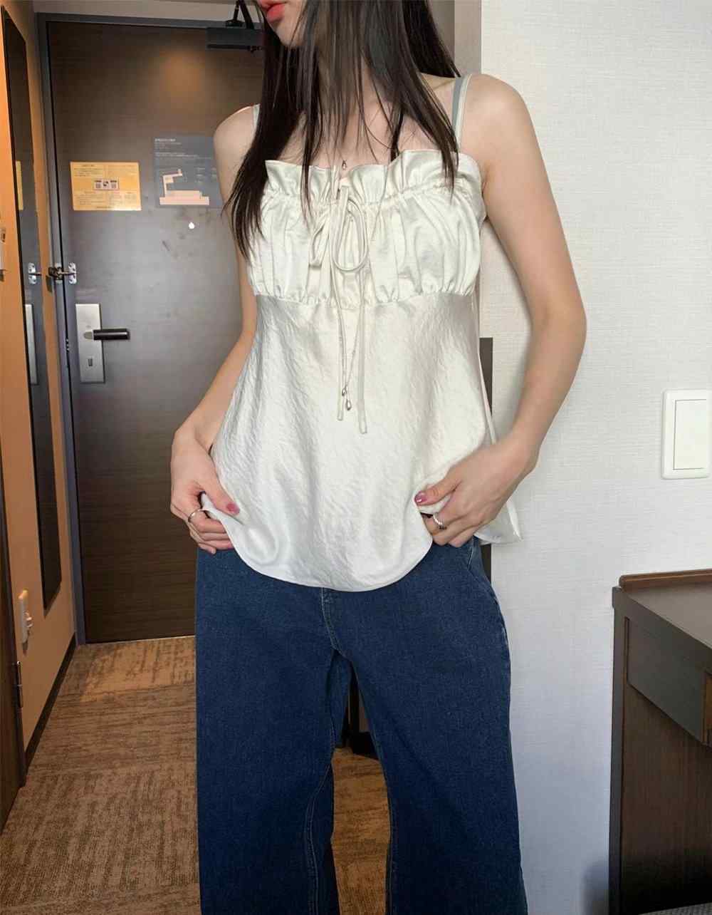 NEW FACE韓國直郵㊣東大門實拍女裝新款熱賣25春夏吊帶背心NEW FACE吊帶/背心
