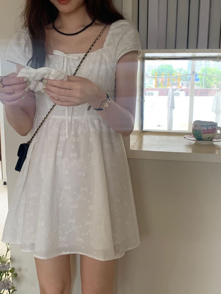 STAY HERE韓國直郵㊣女裝新款人氣時尚25春夏熱賣連衣裙蕾絲STAY HERE連衣裙