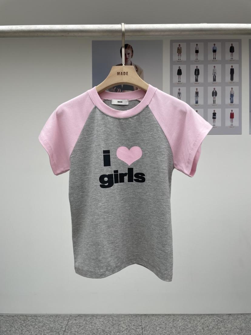 MADE-P直郵韓國代購㊣女裝新品人氣休閑25春夏推薦熱賣T恤MADE-PT恤