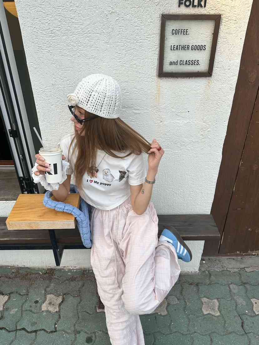 ZEROZERO韓國㊣直郵東大門代購女裝新品時尚25春夏休閑推薦T恤ZEROZEROT恤