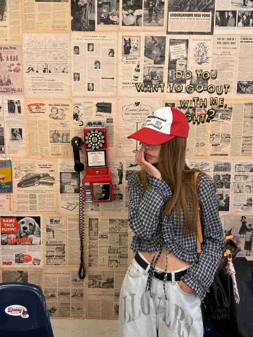 ZEROZERO直郵韓國代購㊣女裝新款熱賣襯衫蕾絲衫荷葉邊格紋ZEROZERO襯衫/蕾絲衫