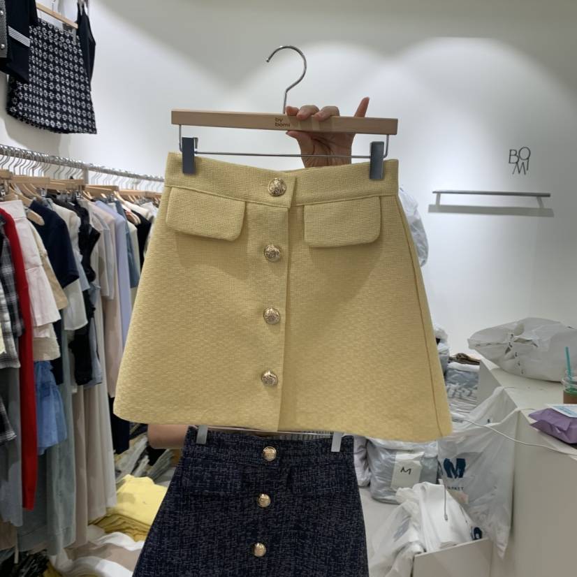 BY BOMI韓國直郵㊣東大門實拍女裝新品熱賣25春夏時尚短裙BY BOMI短裙