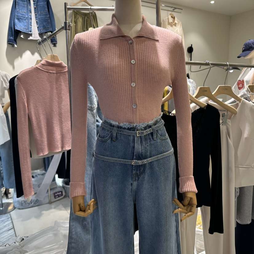U-HA直郵韓國代購㊣女裝新品休閑時尚熱賣人氣推薦25春夏針織衫uha針織衫