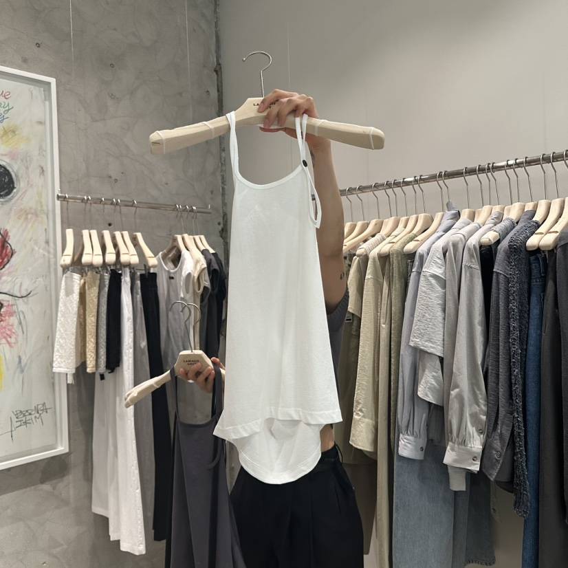 LAMAGIEPIE韓國㊣直郵東大門代購女裝新品人氣時尚吊帶背心LAMAGIE GREY吊帶/背心