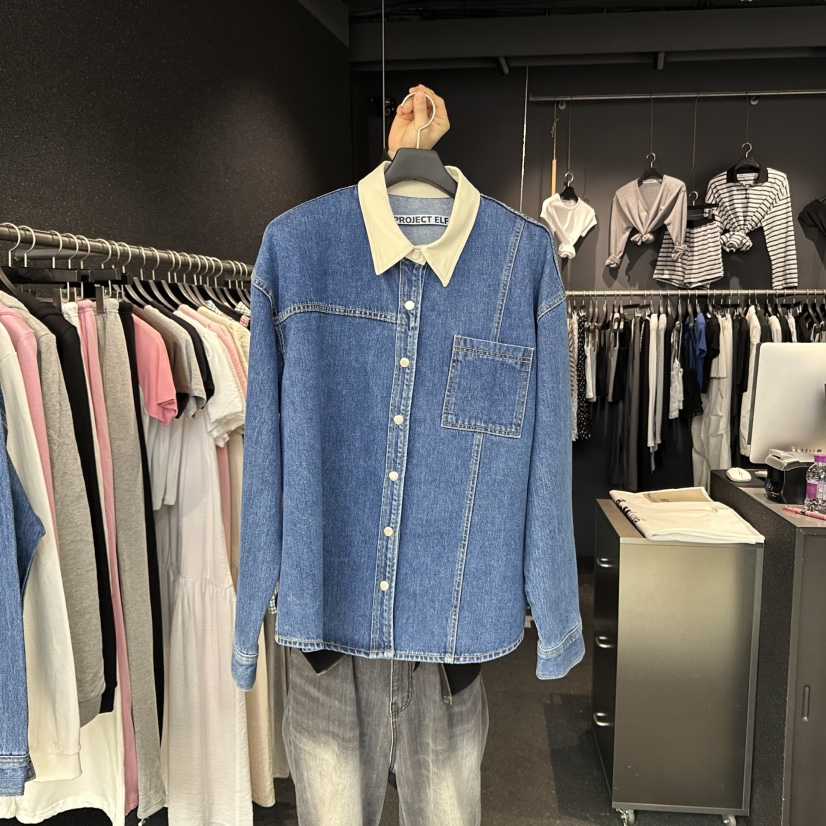 ELF-L韓國直郵㊣女裝新品人氣熱賣休閑25春夏推薦襯衫蕾絲衫PROJECT ELF/ELF-L襯衫/蕾絲衫