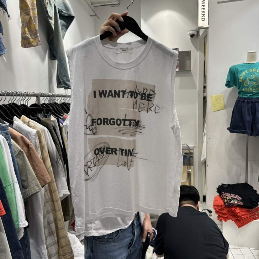 THE WEEKND直郵韓國代購㊣女裝新品休閑熱賣人氣時尚吊帶背心THE WEEKND吊帶/背心