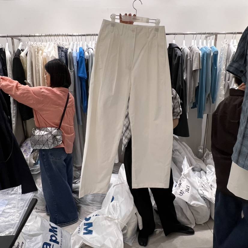 WOOD SAGE韓國㊣直郵東大門代購女裝新品熱賣25春夏休閑褲WOOD SAGE休閑褲