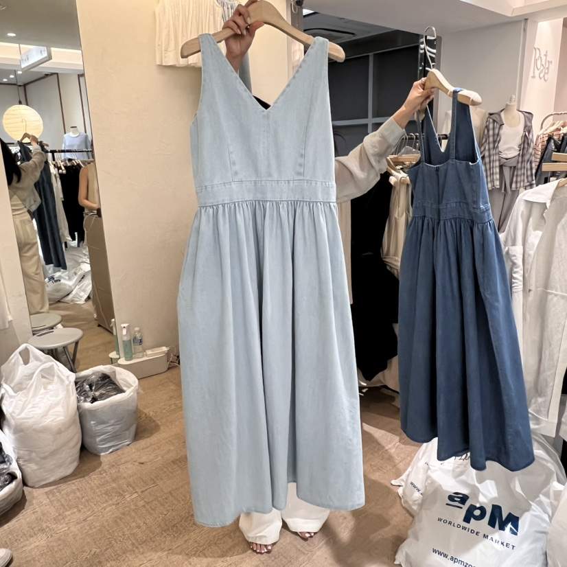W AND J直郵韓國代購㊣女裝新品熱賣25春夏人氣時尚連衣裙W AND J連衣裙
