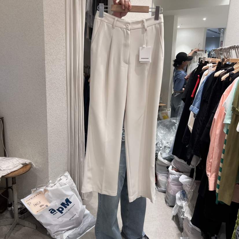 SSEMIENNE韓國直郵㊣女裝新款時尚熱賣25春夏推薦人氣休閑褲SSEMIENNE休閑褲