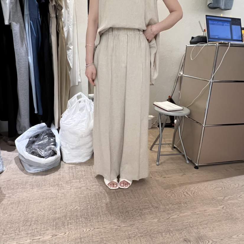 W AND J韓國㊣直郵東大門代購女裝新品人氣時尚休閑褲奶油色W AND J休閑褲