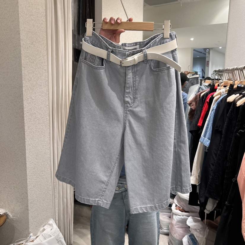 SSEMIENNE直郵韓國代購㊣女裝新品25春夏人氣短褲包含腰帶套裝SSEMIENNE短褲