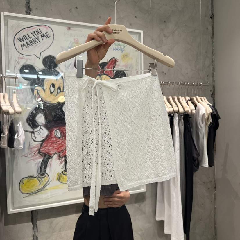 LAMAGIEPIE韓國直郵㊣女裝新品時尚推薦人氣25春夏熱賣短裙LAMAGIE GREY短裙