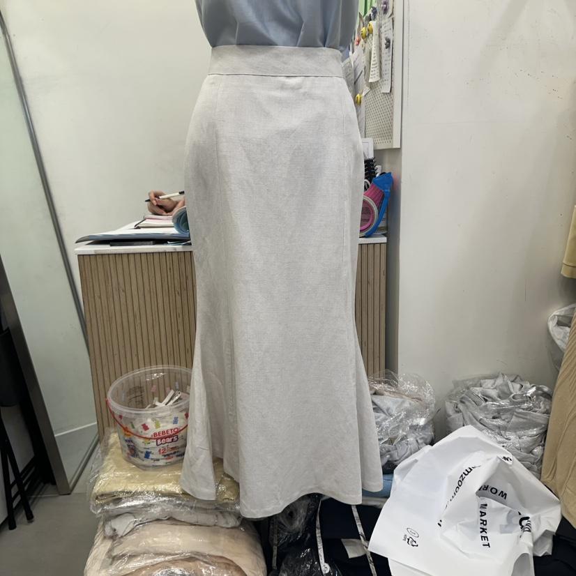 THE LOW直郵韓國代購㊣女裝新品熱賣25春夏時尚人氣休閑長裙THE LOW長裙