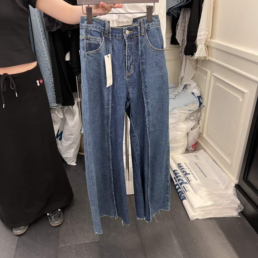 VIRKIN韓國㊣直郵東大門代購女裝新款25春夏熱賣時尚牛仔褲VIRKIN牛仔褲