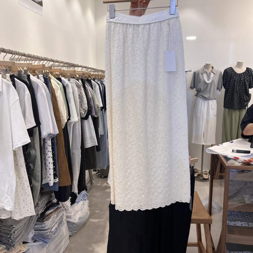 TAN&amp;COMO直郵韓國代購㊣女裝新品休閑時尚25春夏熱賣長裙tan-COMO長裙