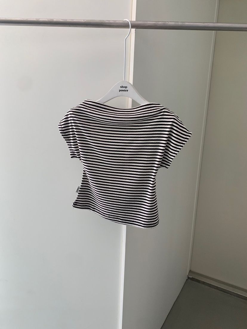 SHOP POSTER韓國直郵㊣東大門實拍女裝新品25春夏熱賣休閑T恤SHOP_POSTERT恤
