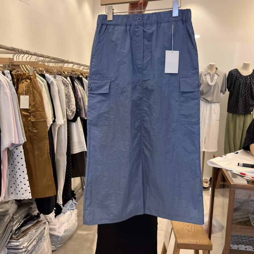 TAN&amp;COMO韓國直郵㊣女裝新品時尚25春夏推薦休閑熱賣長裙tan-COMO長裙