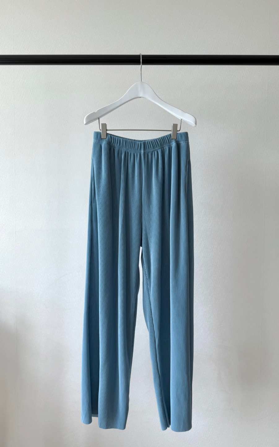 EST韓國㊣直郵東大門代購女裝新款推薦熱賣時尚25春夏休閑褲褶皺EST_休閑褲